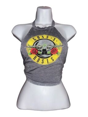 Guns N’ Roses Vintage-Style Halter Crop Top – Size Medium